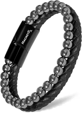 B08F42RQPL MAGNETRX Hematite Magnetic Bracelet Natural Stones