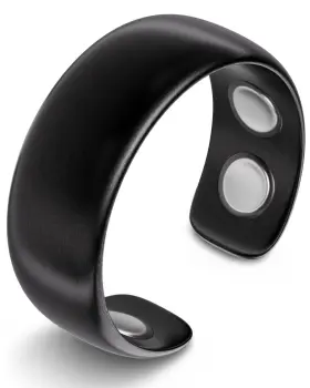 B08MT7X879 MAGNETRX Magnetic Ring Elegant Steel Mens Bracelet