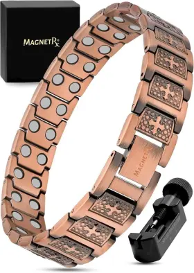 B0C8VVKH1D MAGNETRX Copper Cross Bracelet Men Ultra Magnetic