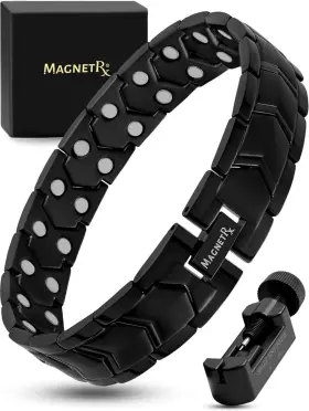Magnetrx Bn-zgcr-5iqb Ultra Strength Magnetic Bracelet Effective Stainless Stee
