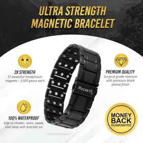 MBT501B MAGNETRX Magnetic Bracelets Men Effective Titanium #3