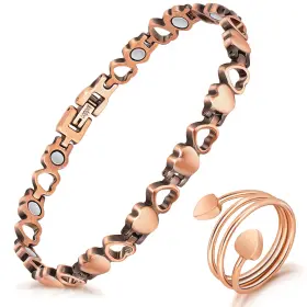 B0BKY75M2N MAHNCO Magnetic Copper Bracelet Women Lymph Detox