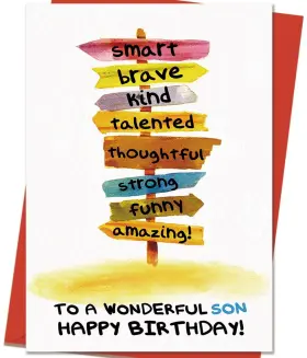 Mcduldul Cd-167-bh Birthday Card For Son Funny Birthdays Cards Gifts Adult Sons From Mom Da
