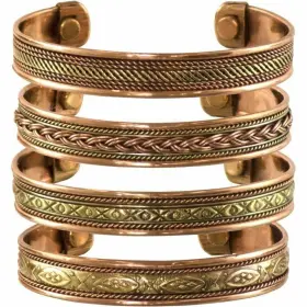 4PCK MDREAM Pack Tibetan Copper Magnetic Bracelet Arthritis