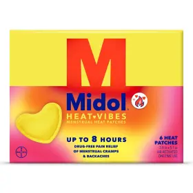 312843596610 MIDOL Heat Vibes Menstrual Pain Relief Patches
