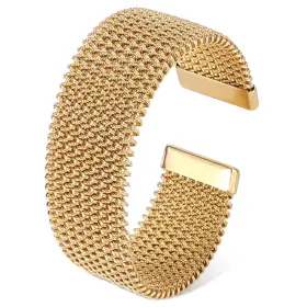N11001 MIKOVIVI Cuff Bangles Mesh Bracelet Steel
