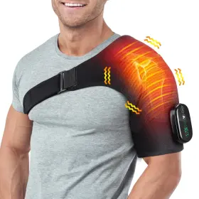 HJAM001-BLACK MISAWCE Cordless Heating Pad Massager Pain