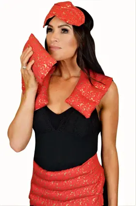 A-HP-125-RED NATURES APPROACH Aromatherapy Heating Pad Nature