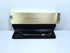 1910 NIKKEN Tone Diamond Link Magnetic Necklace