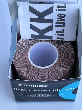 19148 NIKKEN Kenko Therm Duk Kinetic Tape Roll Peach #3