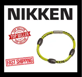 19307 NIKKEN Triphase Kenko Powerband Magnetic Bracelet Neon