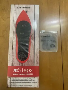 20213 NIKKEN Kenko Msteps Womens Magnetic Insoles