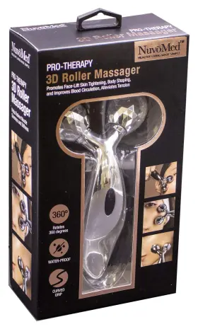 859811008565 NUVOMED Pro Therapy Roller Massager Rotates Grip