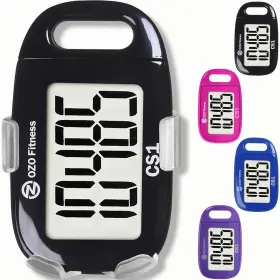 OZOPEDCS1 OZO FITNESS Clip Pedometer Walking Steps Counter