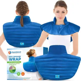 019321839077 PHYSIONATURAL Microwavable Neck Wrap Relief Pain