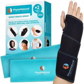 638126999818 PHYSIONATURAL Wrist Pack Wrap Therapy Pain