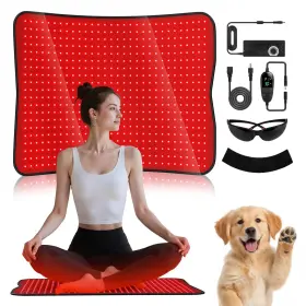 Ppokk W770 Red Light Therapy Mat For Body - 26.8 Inch X 23.5 Redlight Pad With 600