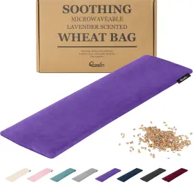 720254595115 QOMFOR Microwave Heating Pad Microwavable Wheat