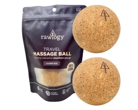 1000 RAWLOGY Travel Cork Massage Ball Sustainable Lacrosse