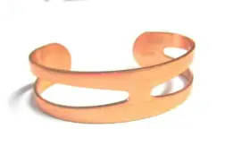 CPRWLR-WDE2 ROGER ENTERPRISES Pure Solid Copper Cuff Bracelet