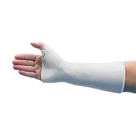 Rolyan 49663 Wrist And Thumb Spica Splint Polyform Solid 1/8 Inch 3.2mm Small Whit