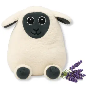 Solaymans 768684904044 Microwave Heating Pad Weighted Stuffed Animal- Microwavable Lamb Lavender Hea