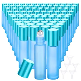 SS-SUMIND-4898 SUMIND Frosted Glass Roller Bottles Essential