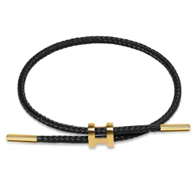 Taefuwr 75060x Simple Titanium Rope Steel Wire Bracelet With Adjustable Design Pol