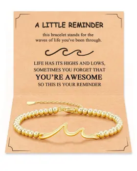 Tarsus Tar-645 Wave Bracelet For Women Men Through The Waves Of Life Inspirational