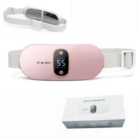795850866127 TEAKADO Cordless Heating Pad Period Cramps Pain