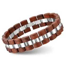 BR2769 TEMPBEAU Natural Wooden Men Wood Bracelet Elegan
