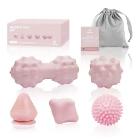 Tezewa 757611467844 Massage Ball Set For Myofascial Trigger Point Release And Deep Tissue