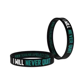 Til Valhalla Project Tvb-0161-sb-bk-adult Silicone Bracelets Rubber For Men Mens Jew