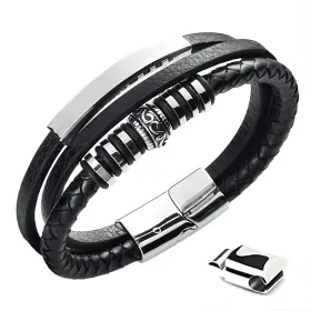 732318610182 TOUYONY Bracelet Steel Braided Men