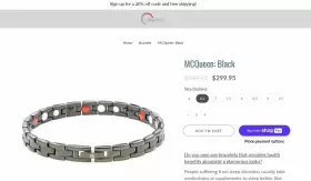 UB30 ULTRABAND Womens Ub Mcqueen Magnetic Sleep Pain Fatigue #3