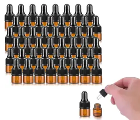 USRR034 USROMMANER Pack Amber Glass Dropper Vial Essential