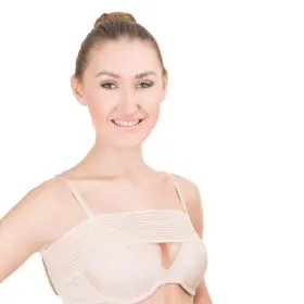 V T Variteks Lokg-634 Post Surgical Breast Implant Stabilizer And 1 Count Pack Of Beige