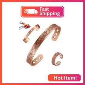 Vicmag Usl0908004 Copper Magnetic Bracelet Women Men Bracelets 100% Solid Pure Cop