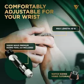MMB01 VIGOR WAVE United Magnetic Therapy Titanium Bracelet #3