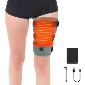 Vofuoti Max Rv12 Portable Leg Heating Pad Cordless Heated Brace With Battery And 3 Heat L