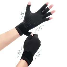 ST02 WAXDEN Copper Compression Arthritis Gloves Strap Pain