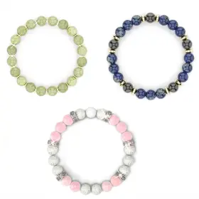 743645720444 WEFRIN Healing Crystal Bracelet Women Gemstone