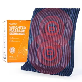 Blue-with-massager WOOMER Massage Electric Heating Pad Pain