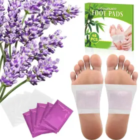 Woowruier Rjr-zt-fba-zc-01 48 Packs Lavender Foot Pads To Feel Better Relieve Stress And Sleep Su