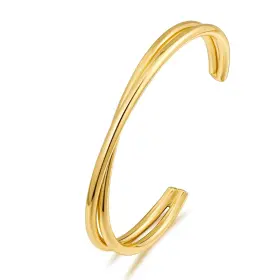 Woworama 21500a Dainty Gold Cuff Bracelets For Women Delicate Thin Wire Open Bangle