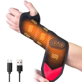 751424580400 XJUC Cordless Wrist Heating Pad Wrap Heated
