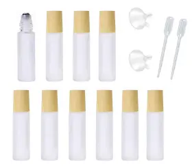 YOR20 YORROR Frosted Glass Essential Oils Roll Bottles