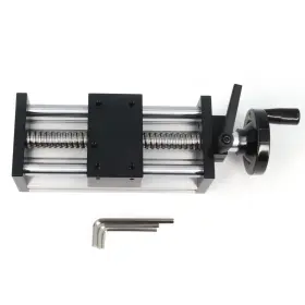 Zeberoxyz Ze094-1 100mm Length Effective Travel Dual Optical Axis Manual Sliding Table Linear R