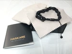 Haskare Beaded Adjustable Black Bracelet For Men. Fixed Price $25.00.
