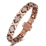 Jecanori 5x Magnetic Copper Bracelet For Women 5000 Gauss Ellipse Adjustable. Fixed Price $63.98.